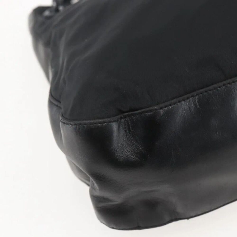 Prada Chain Tessuto Black Nylon Shoulder Bag Bag - Picture 9 of 16